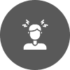 10 A person with their head in the air