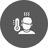 12 A person with a thermometer in their mouth.